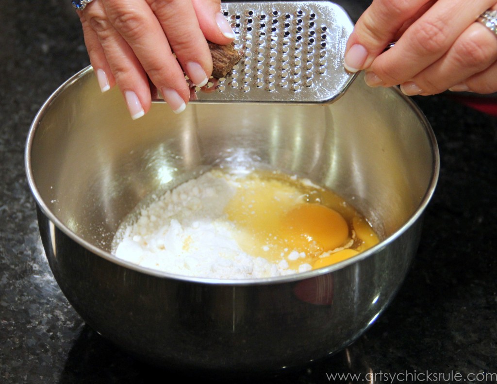 Dollar Store Dessert Challenge - Apple Chedder Spice Cake - Grate Fresh Nutmeg