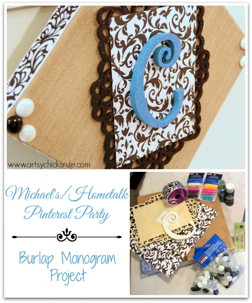 Michael's - Hometalk Pinterest Party Monogram Project