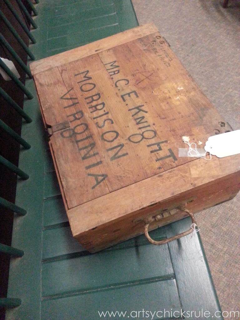 Old shipping box