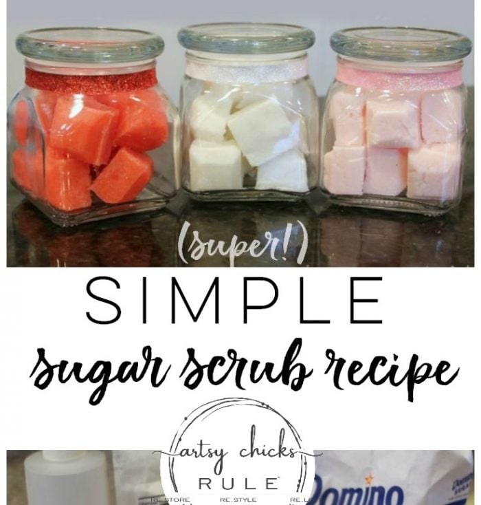Simple Sugar Scrubs Recipe (perfect for gift giving!)