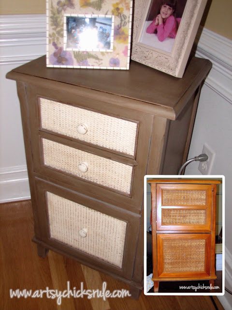 Styling and Decorating on a Budget - $20 cabinet - artsychicksrule.com #thriftydecor #budgetdecor