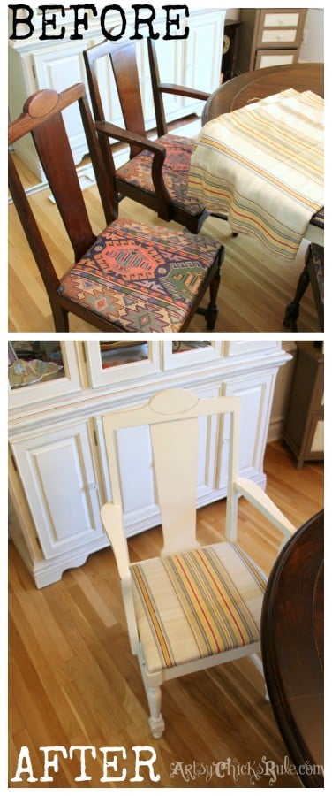 Styling and Decorating on a Budget - CL Chairs - artsychicksrule.com #thriftydecor #budgetdecor