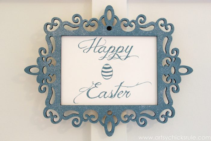 Happy Easter Sign {tutorial}