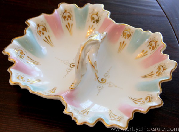 My Favorite Things - Old Family Dish - artsychicksrule.com #thrifty #homedecor #budgetdecorating