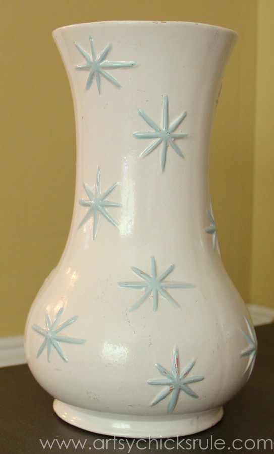 My Favorite Things - Old Vase - artsychicksrule.com #thrifty #homedecor #budgetdecorating