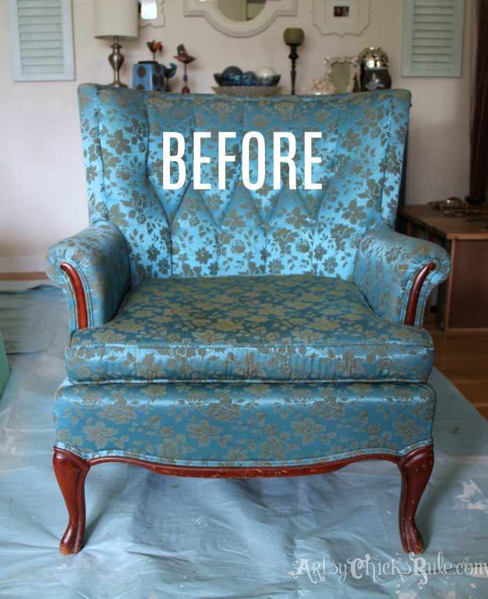 Thrifty French Chair Makeover Annie Sloan Chalk Paint Artsy