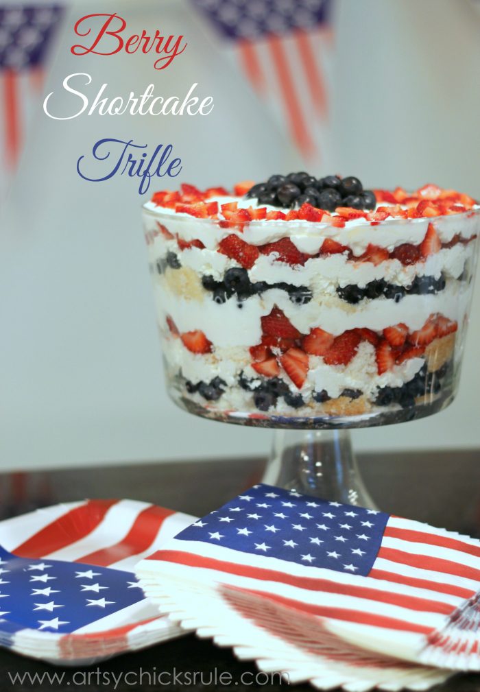 Patriotic Berry Shortcake