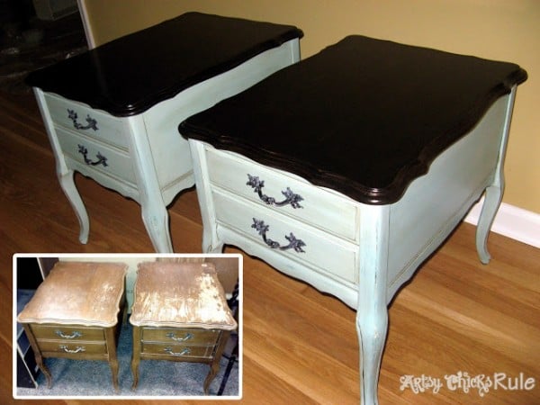 Collection of Before and After Furniture Makeovers - artsychicksrule.com #makeover