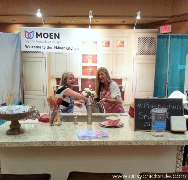 Haven Blogger's Conference 2014 - Cooking up Trouble in the Moen Booth- artsychicksrule.com