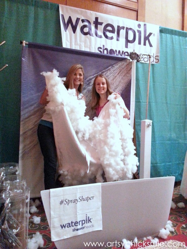 Haven Blogger's Conference 2014 - Waterpik Booth Fun- artsychicksrule.com