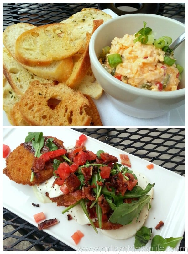 Asheville Eats - Pimento Cheese and Fried Green Tomatoes - artsychicksrule