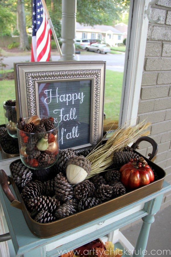 Happy Fall Yall - Chalkboard Art Tutorial - Fall Decor - artsychicksrule.com #chalkboard #art #sign #falldecor (16)