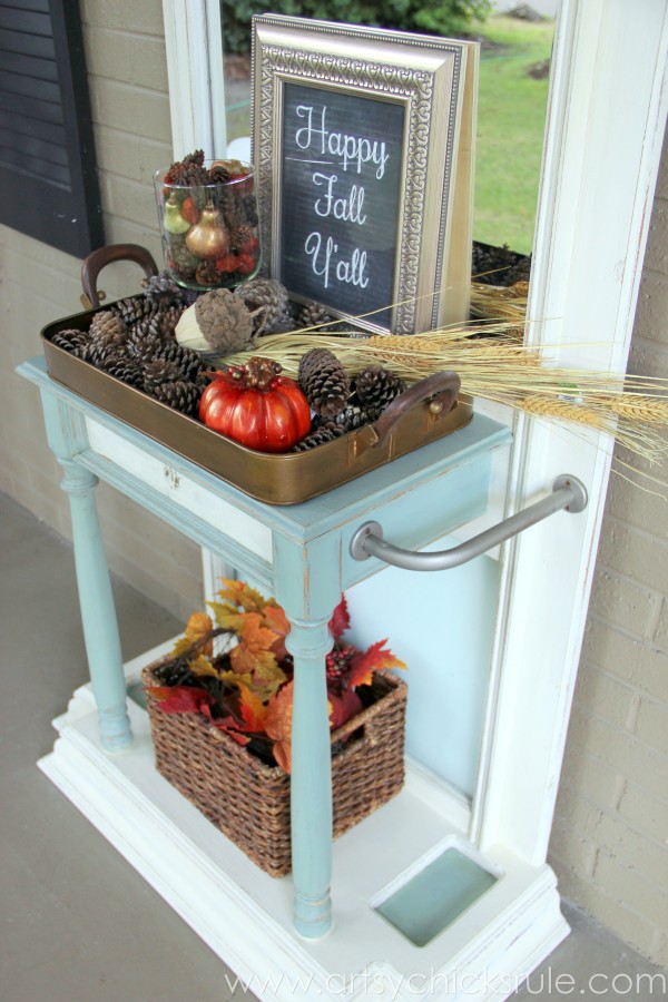 Happy Fall Yall - Chalkboard Art Tutorial - Fall Decor - artsychicksrule.com #chalkboard #art #sign #falldecor (18)