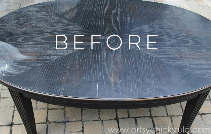 How To Paint Wash Furniture using Black Chalk Mineral Paint 