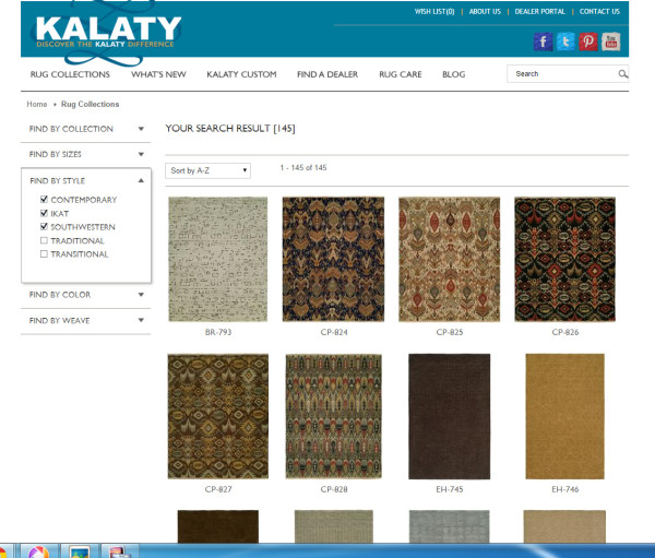 Living Room designed around Kalaty Rugs - Styles available - #ad