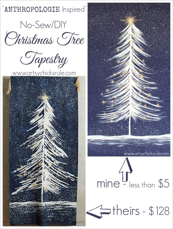 No Sew DIY Christmas Tree Tapestry