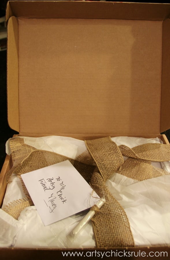 DIY Secret Santa Gift - Naughty Nice Stocking - My Gift - #diy #holidays #Christmas #transferpaper artsychicksrule.com