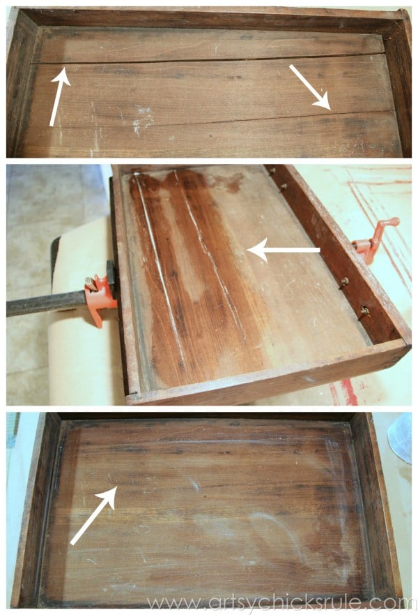 Distressed Old Carved Writing Desk Makeover with Chalk Paint artsychicksrule.com