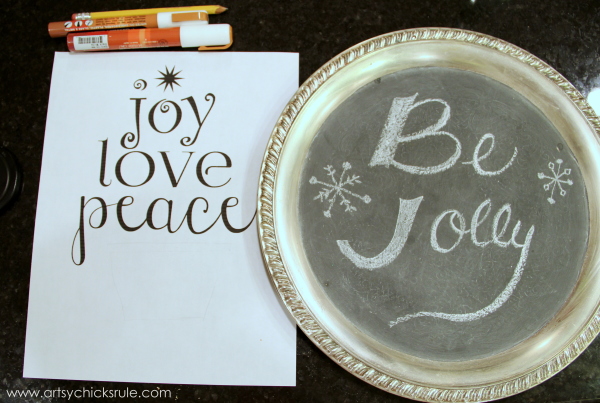 EASY Holiday Chalk Art with Chalk Pens - Before - #chalkart #chalkboard #chalkpen #holidays artsychicksrule.com