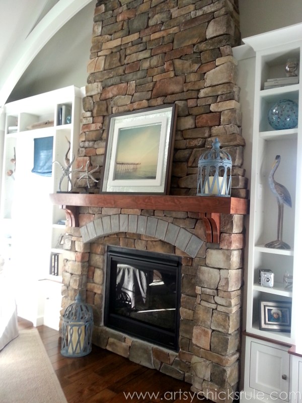 Homearama 2014- Suffolk - Stone Fireplace - artsychicksrule.com #homeplans #homedecor #decorations #interiordesign