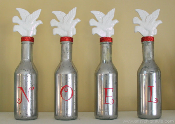 Calling Birds NOEL - 12 Days of Christmas Tour - easy thrifty holiday decor - #noel #12days #Christmas #holidays #holidaydecor artsychicksrule.com