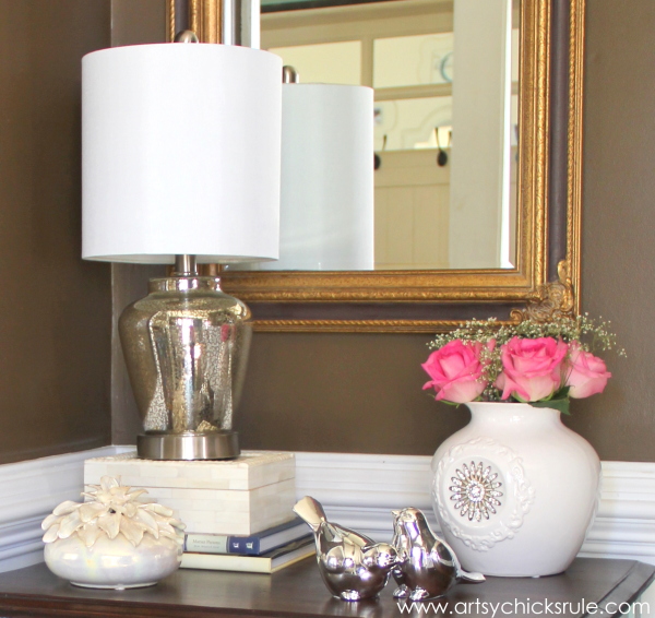 Shop Your Home - Decorating Challenge - First of Three #makeover #decor #decorating artsychicksrule.com up close