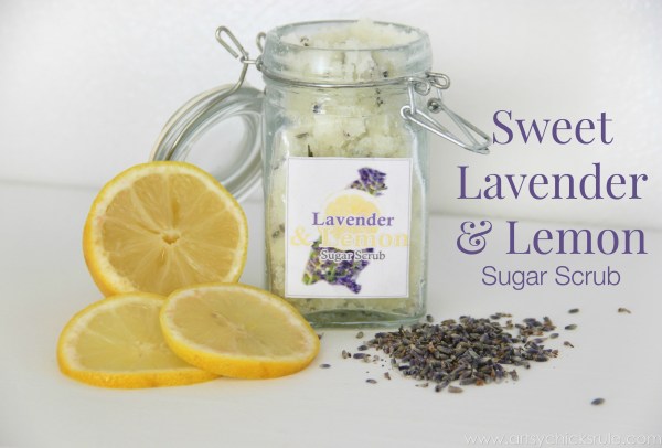 Simple DIY Sugar Scrub Recipes (you can do) - Sweet Lavender Lemon Scrub - #lavender #lemon #sugarscrub artsychicksrule.com