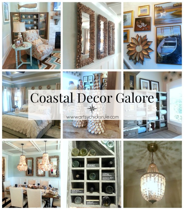 Coastal Decor Galore - Homearama Suffolk Virginia - artsychicksrule.com #homearama #coastaldecor #coastal #nautical #beachdecor