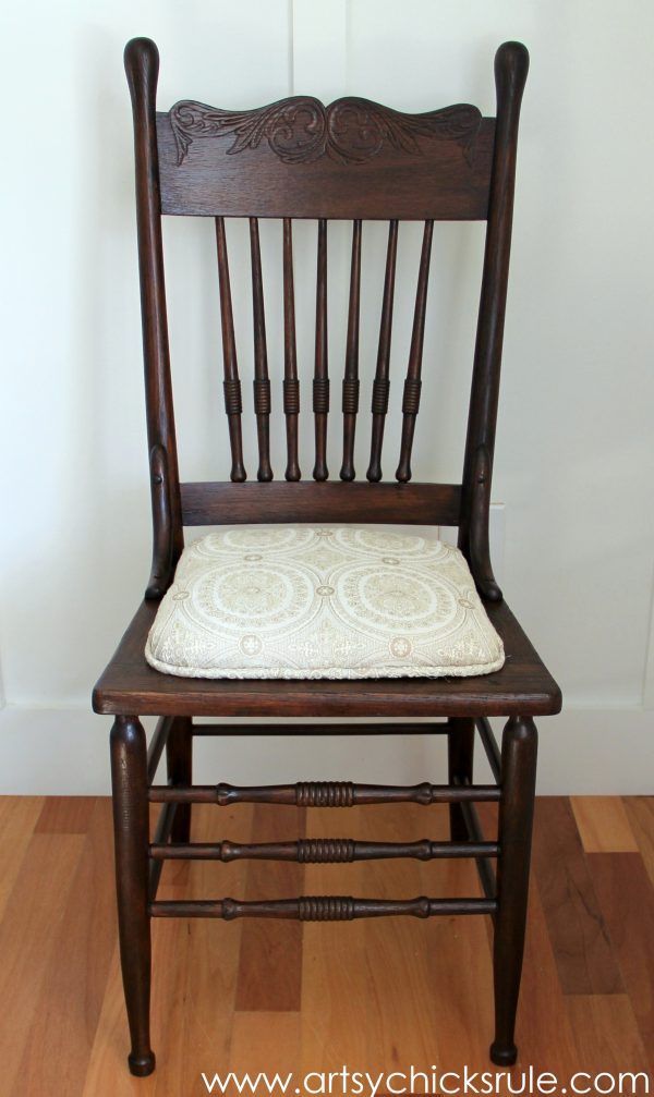 Press Back Chair Update with Java Gel Stain General Finishes Artsy