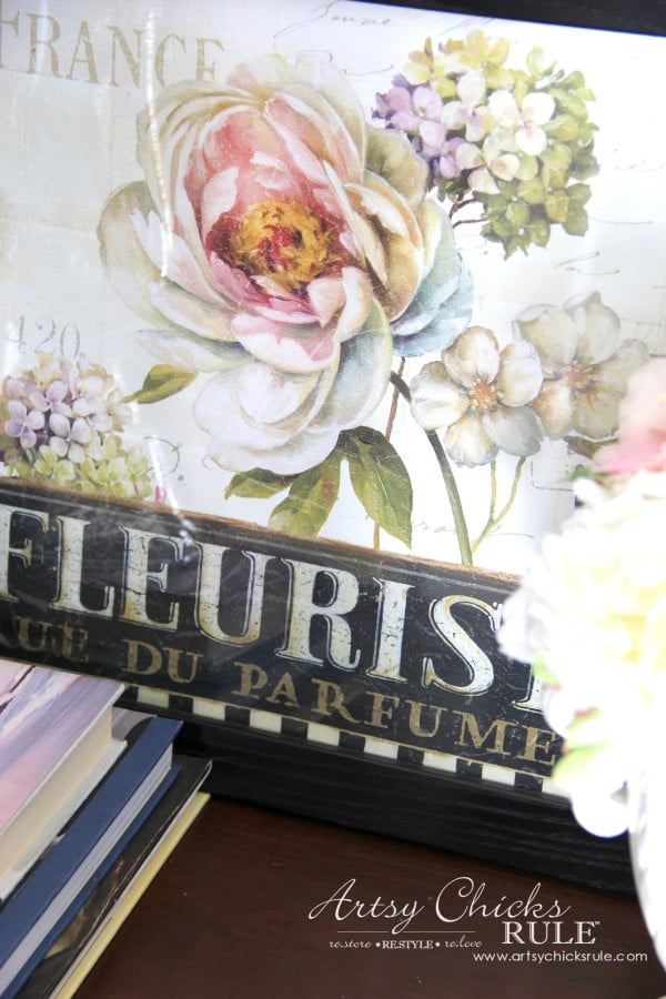 Decor Challenge - Shop Your Home Part 3 - French Print - #shopyourhome #homedecor #thriftydecor #thrifty artsychicksrule.com