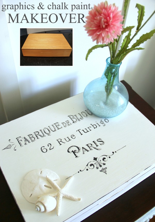 French Paris Box Makeover with Chalk Paint 1 - Coastal Cottage - #chalkpaint #coastal #anniesloan #paris #french #frenchcountry artsychicksrule.com