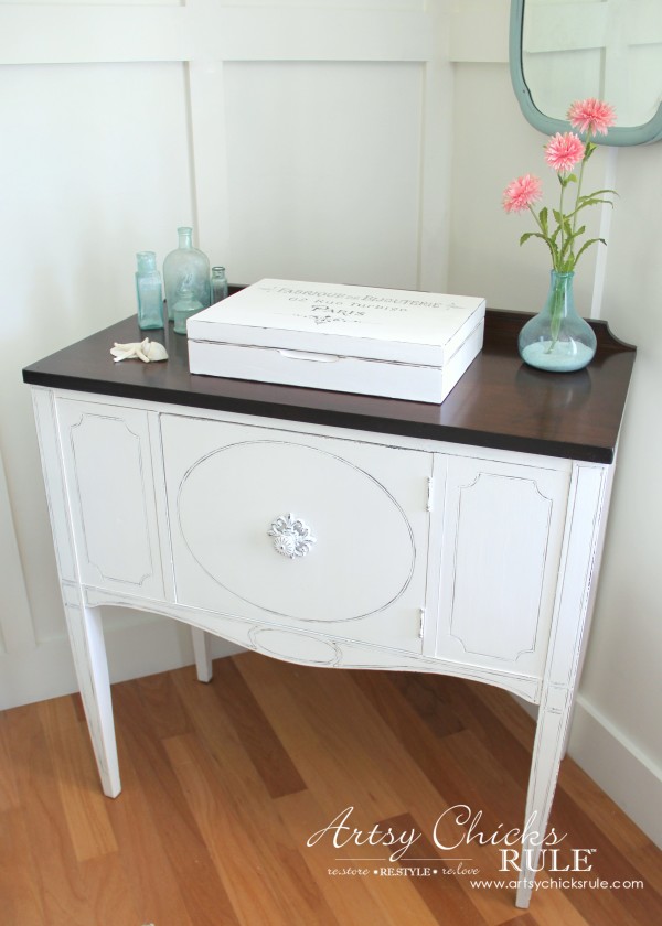 Sideboard Makeover with Java Gel and Chalk Paint - After1 - #javagel #chalkpaint #anniesloan #makeover artsychicksrule.com