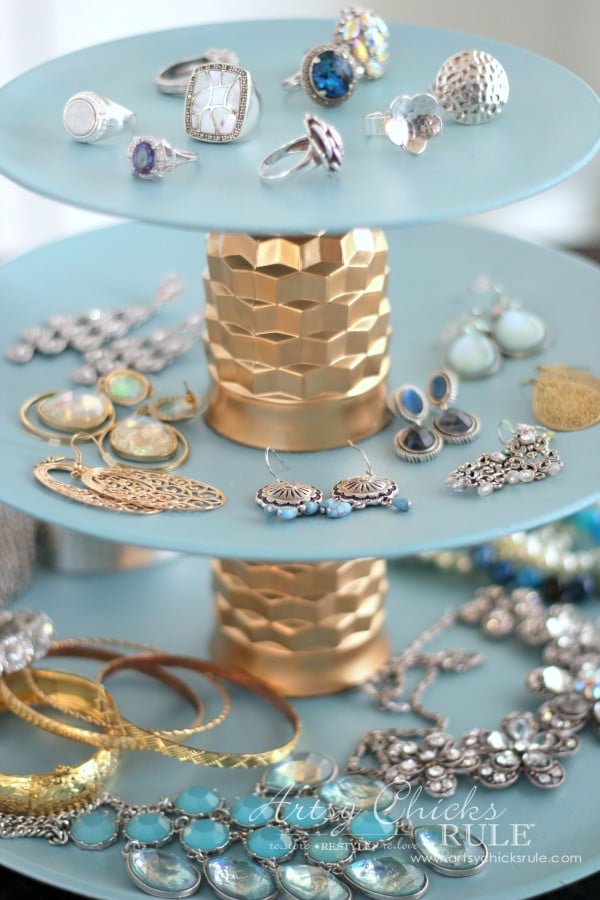 Thrifty Makeovers - Repurposed Plates and Glasses - Artsy Chicks Rule