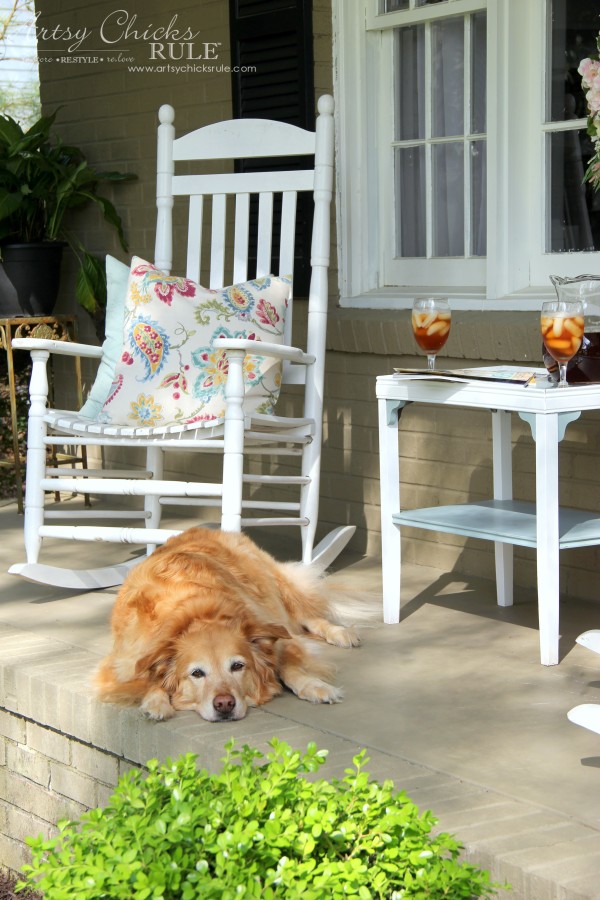 Enjoy Spring & Get Ready for Summer with BEHR DeckOver - Front Porch - #ad #BEHRdeckover