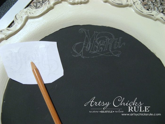 Old Metal Tray Repurposed with Chalk Paint artsychicksrule.com