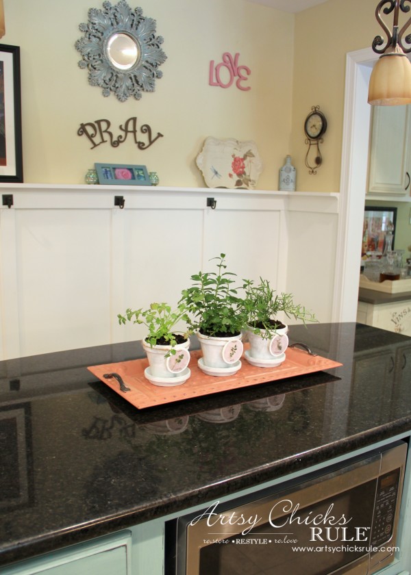 DIY Decorative Clay Pots for Herbs - Easy DIY -artsychicksrule.com