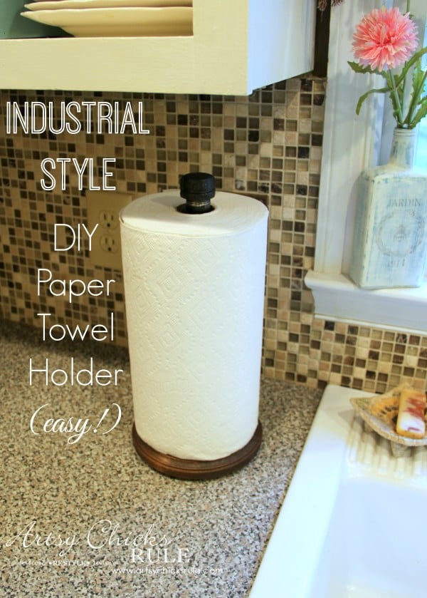 DIY Workshop Paper Towel Holder (Quick & Easy)