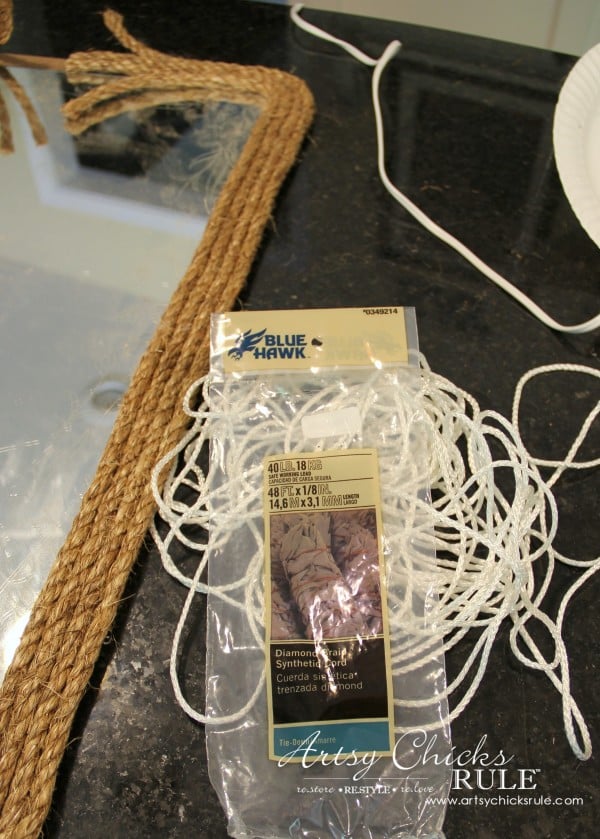 thin white twine