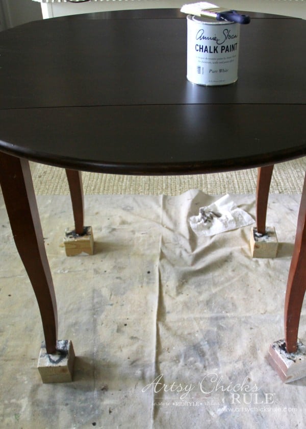 Update Wood Furniture Minwax PolyShades and Chalk Paint - Pure White Base - artsychicksrule.com #polyshades #minwax #chalkpaint