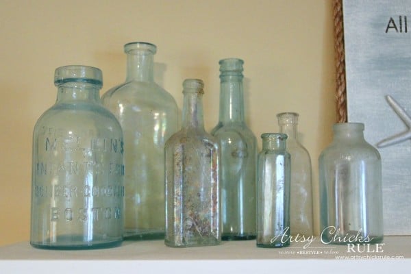 Vintage Collections - Old Bottles - #vintage #collections #bluemasonjars #retro #antique artsychicksrule.com