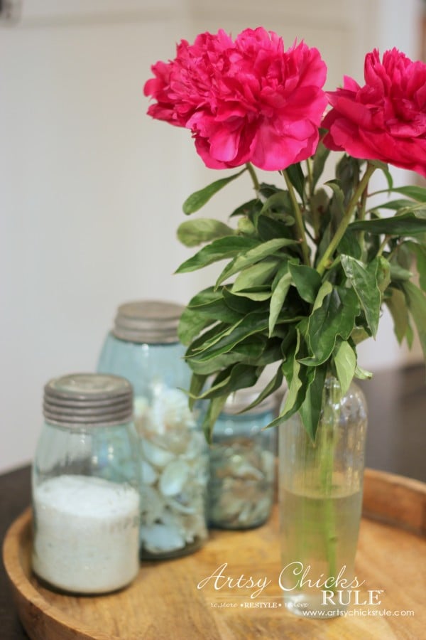 Vintage Collections - Peonies - #vintage #collections #bluemasonjars #retro #antique artsychicksrule.com