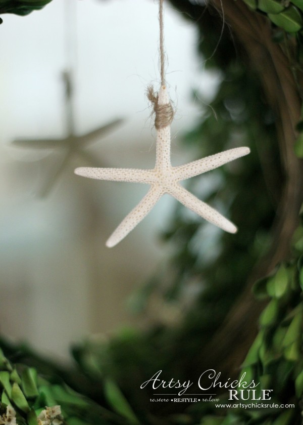 Coastal Summer Home Tour - with Balsam Hill - Starfish - #nautical #coastal #homedecor artsychicksrule.com