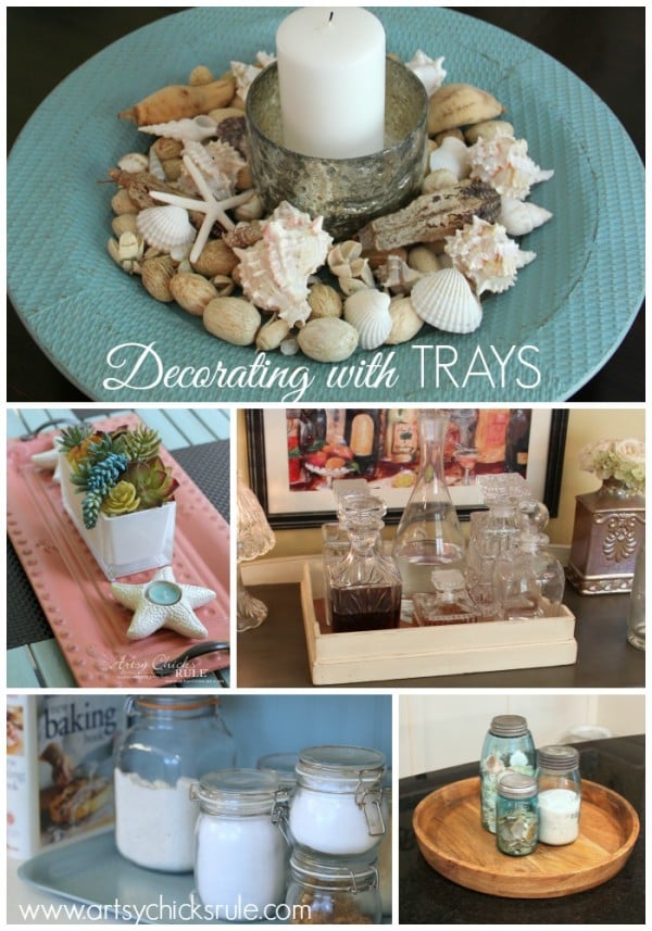 Decorating with Trays - Inspiring ways to use them in your home! - #homedecor artsychicksrule.com
