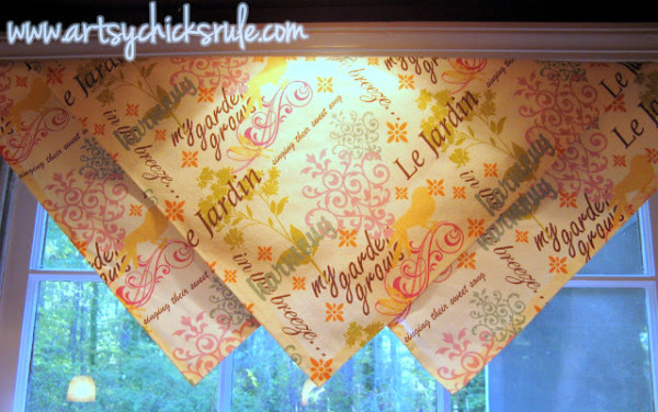 No Sew Window Treatment Ideas - #nosew artsychicksrule