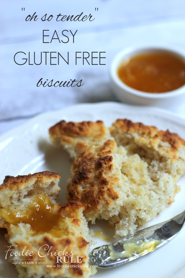 Easy GLUTEN FREE Biscuits - So tender and delicious - I make these every week - #glutenfree #biscuits foodiechicksrule