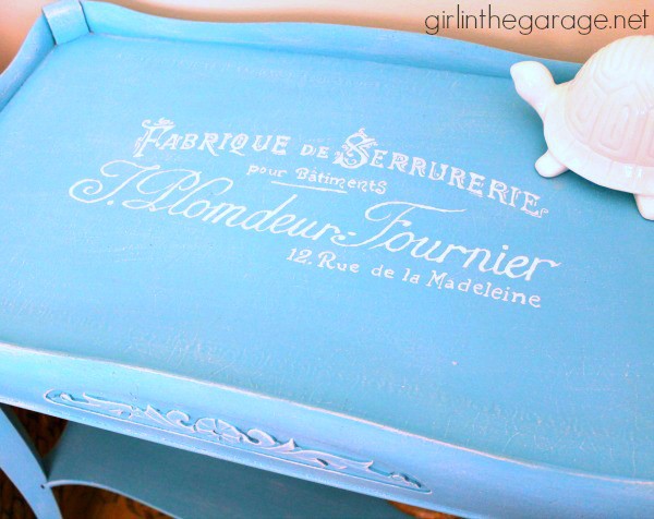 Furniture Makeover with Graphics  - Girl in the Garage 2