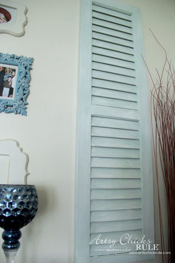 Gallery Wall (Decorating Challenge) - Cut Out Frames - Right Repurposed Shutter -#gallerywall artsychicksrule