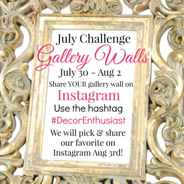 Gallery Wall (Decorating Challenge) - #gallerywall artsychicksrule