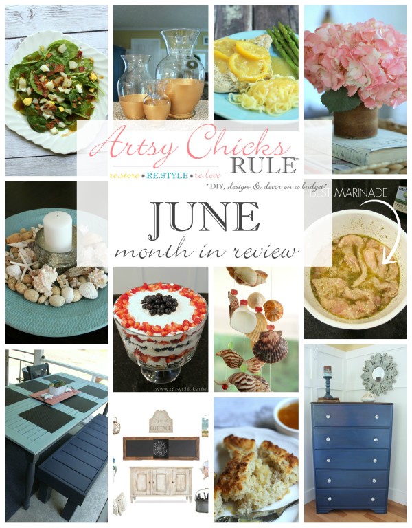 June's Month in Review - Food and DIY Blog - artsychicksrule.com