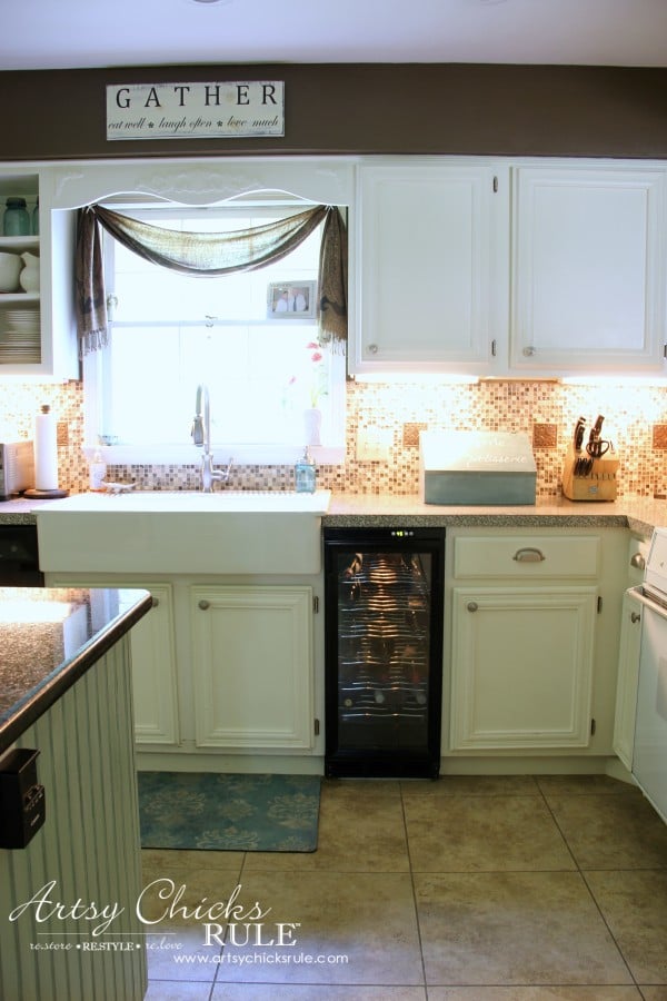 Kitchen Makeover - AFTER Sink - #kitchen #Makeover artychicksrule